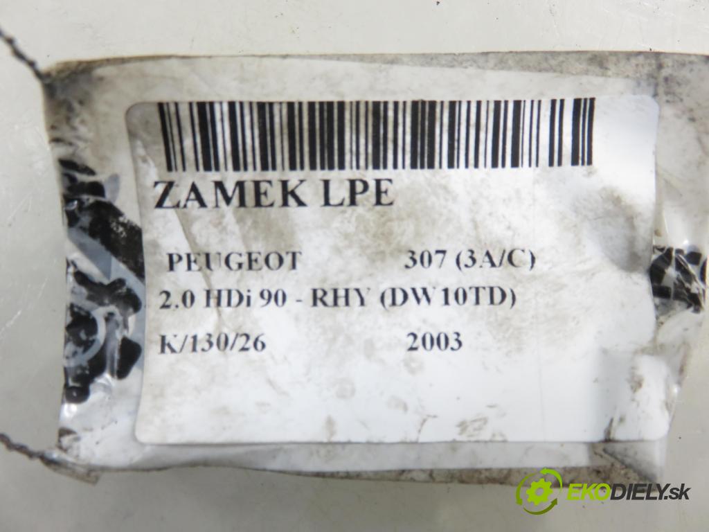 PEUGEOT 307 (3A/C) HB 2003 66,00 2.0 HDi 90 - RHY (DW10TD) 1997,00 zámok