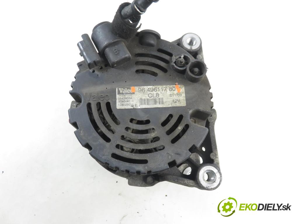 PEUGEOT 307 (3A/C) HB 2003 80,00 1.6 16V - NFU (TU5JP4) 1587,00 Alternátor 9649611780 (Alternátor)