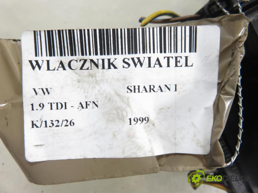 VW SHARAN (7M8, 7M9, 7M6) MINIVAN 1999 81,00 1.9 TDI 110 - AFN 1896,00 prepínač svetlá 7M1941531M ; 95VW13K196BCW