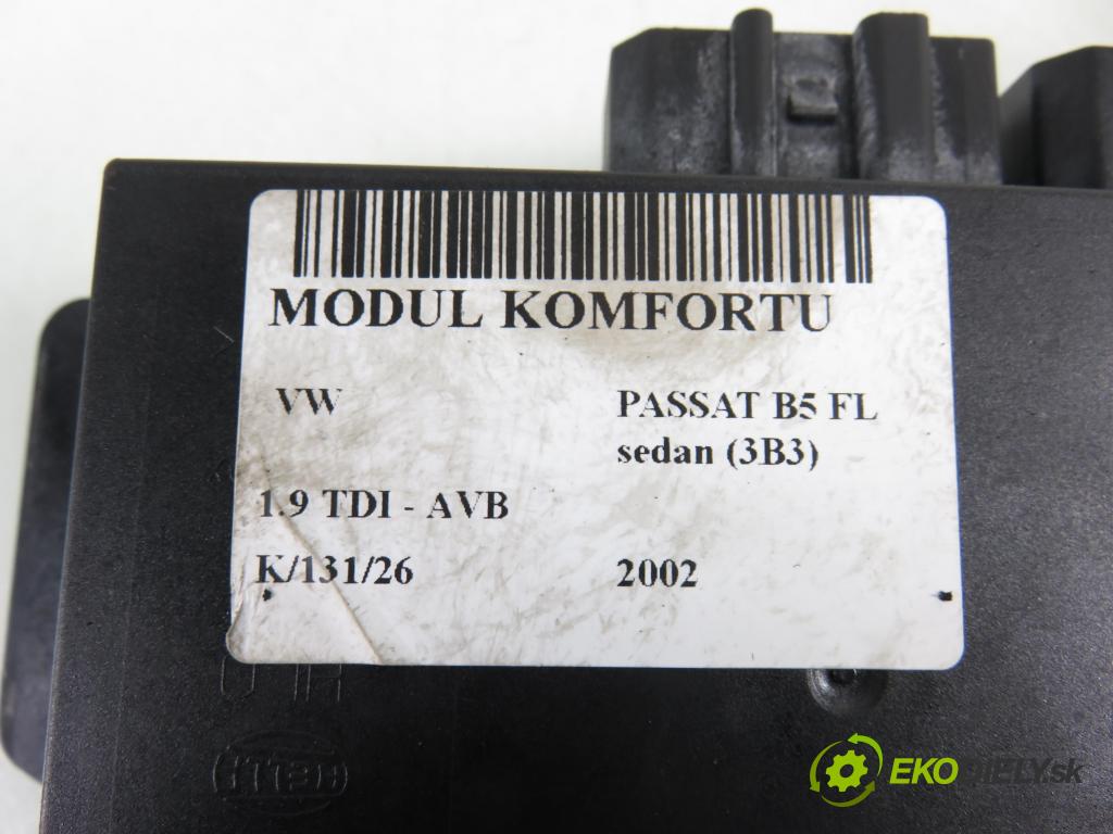 VW PASSAT B5.5 (3B3) SEDAN 2002 74,00 1.9 TDI PD 101 - AVB 1896,00 MODUL komfortu 1C0959799B