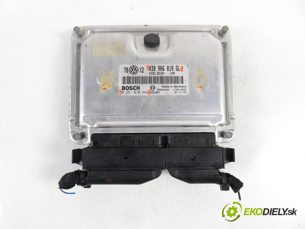 VW PASSAT B5.5 (3B3) SEDAN 2002 74,00 1.9 TDI PD 101 - AVB 1896,00 Riadiaca jednotka Motor 0281010944 ; 038906019GL