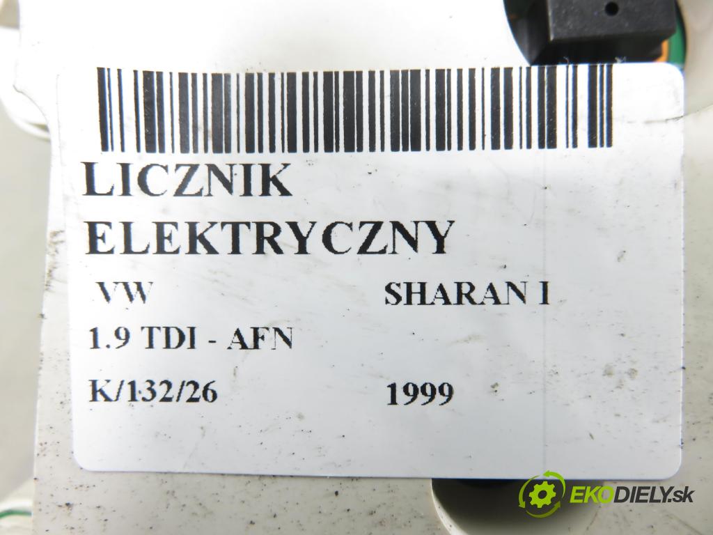 VW SHARAN (7M8, 7M9, 7M6) MINIVAN 1999 81,00 1.9 TDI 110 - AFN 1896,00 Prístrojovka elektrický 95VW10849ABK ; 7M0920820S