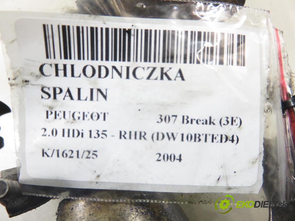 PEUGEOT 307 Break (3E) KOMBI 2004 0,00 2.0 HDi 135 - RHR (DW10BTED4) 1997,00 VENTIL EGR 9681825290 ; 9645689780