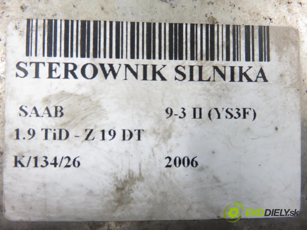 SAAB 9-3 (YS3F) SEDAN 2006 88,00 1.9 TiD - Z 19 DT 1910,00 Riadiaca jednotka Motor 0281013807 ; 55563967