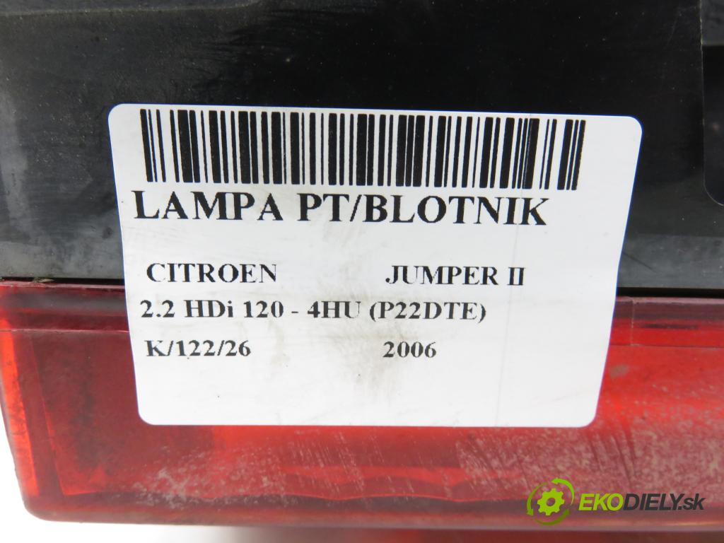CITROEN JUMPER Skrzynia FURGON 2006 88,00 2.2 HDi 120 - 4HU (P22DTE) 2198,00 Svetlo pravé zadné