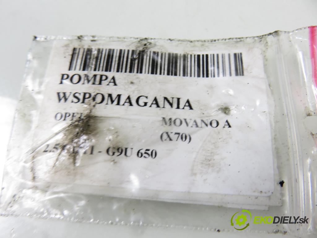 OPEL MOVANO Platforma / podwoyie (X70) KABINA/PLATFORMA 2007 0,00 2.5 CDTI - G9U 650 2464,00 pumpa servočerpadlo 10SKV021 (Servočerpadlo)