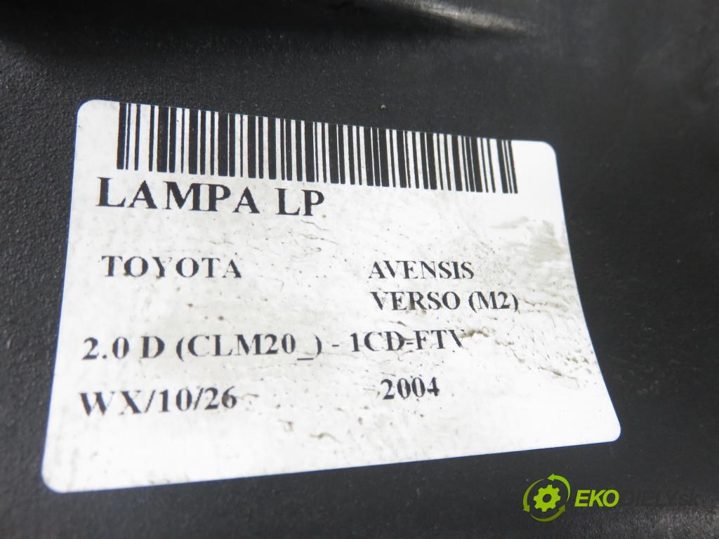 TOYOTA AVENSIS VERSO (_M2_) MINIVAN 2004 85,00 2.0 D (CLM20_) - 1CD-FTV 1995,00 Svetlo LP