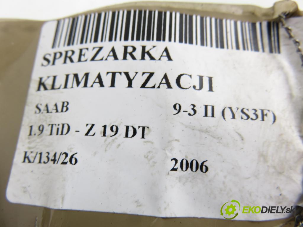 SAAB 9-3 (YS3F) SEDAN 2006 88,00 1.9 TiD - Z 19 DT 1910,00 KOMPRESOR: klimatizace P13171593 (Kompresor klimatizace)