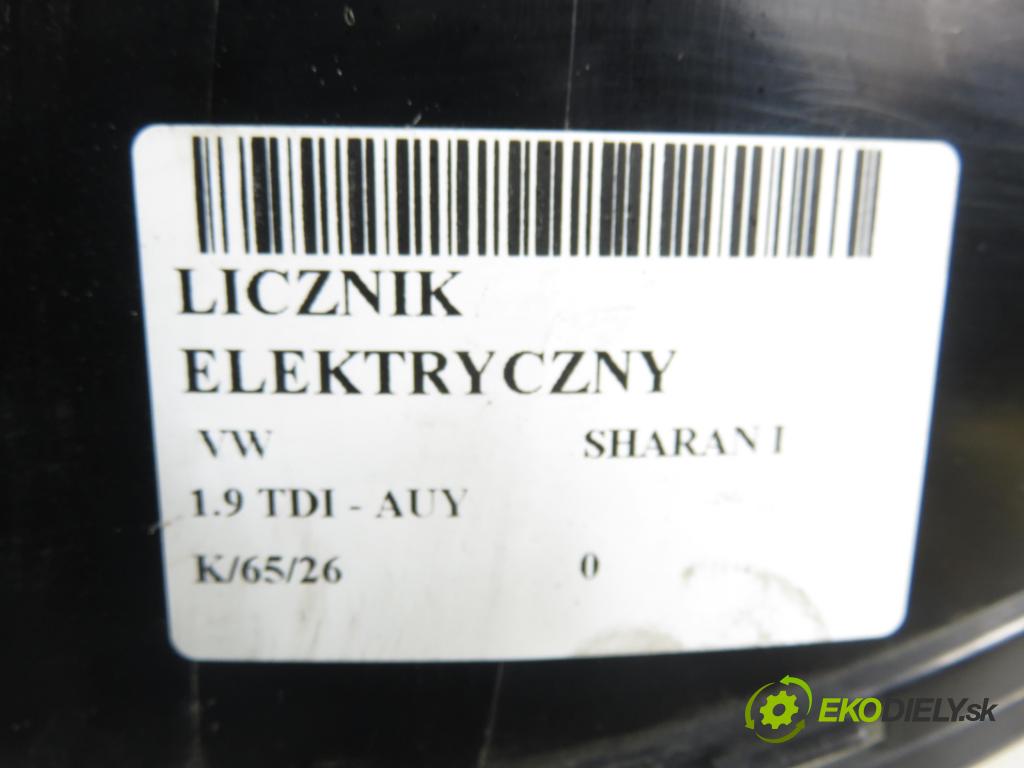 VW SHARAN (7M8, 7M9, 7M6) VAN 2002 85,00 1.9 TDI PD 115 - AUY 1896,00 Prístrojovka elektrický 7M3920840N