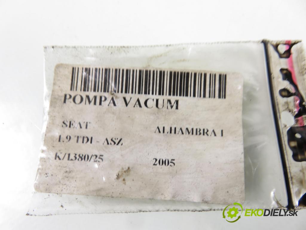 SEAT ALHAMBRA (7V8, 7V9) VAN 2005 96,00 1.9 TDI - ASZ 1896,00 Pumpa vákuová 038145209C