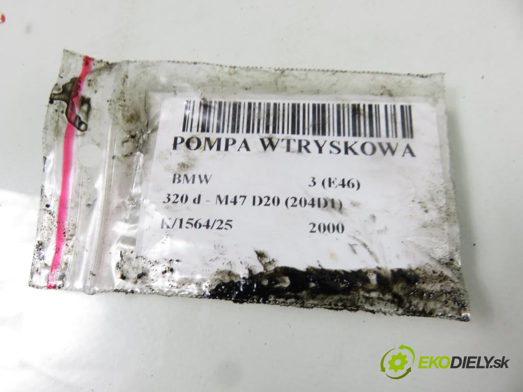 BMW 3 (E46) SEDAN 2000 100,00 320 d 136 - M47 D20 (204D1) 1951,00 Pumpa vstrekovacia 0470504005 ; 0281010889 (Vstrekovacie čerpadlo)