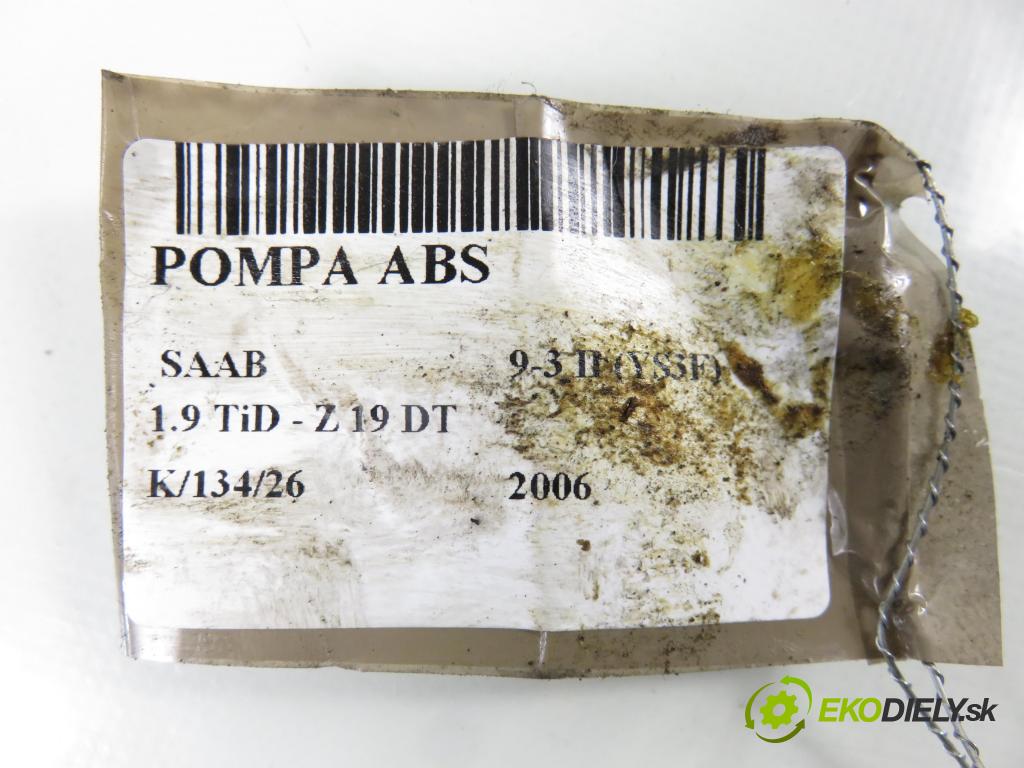 SAAB 9-3 (YS3F) SEDAN 2006 88,00 1.9 TiD - Z 19 DT 1910,00 Pumpa ABS 15114101F ; 15052401 (Pumpa ABS)