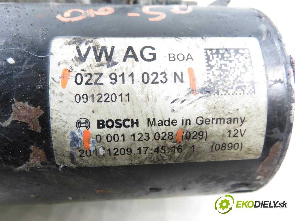 SEAT IBIZA IV (6J5, 6P1) HB 2012 77,00 1.6 TDI - CAYC 1598,00 Štartér 02Z911023N ; 0001123028 (Štartér)