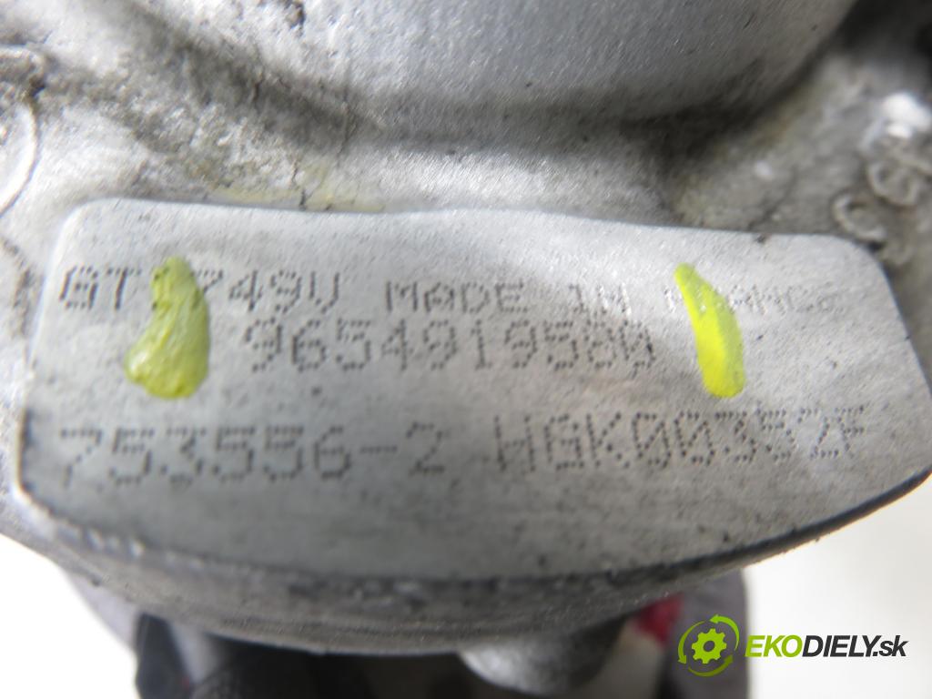 PEUGEOT 307 Break (3E) KOMBI 2004 0,00 2.0 HDi 135 - RHR (DW10BTED4) 1997,00 Turbodúchadlo 9654919580 (Turbodúchadlo (kompletné))