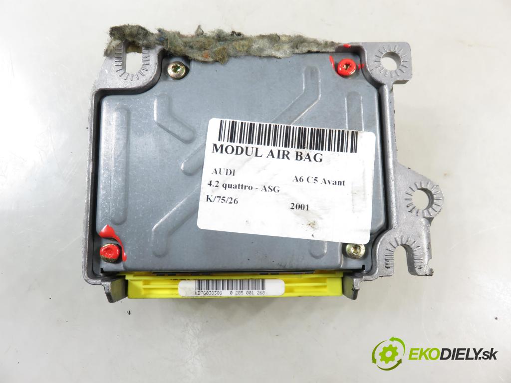 AUDI A6 Avant (4B5, C5) KOMBI 2001 220,00 4.2 quattro - ASG 4172,00 MODUL air BAG 0285001268 ; 4B0959655E