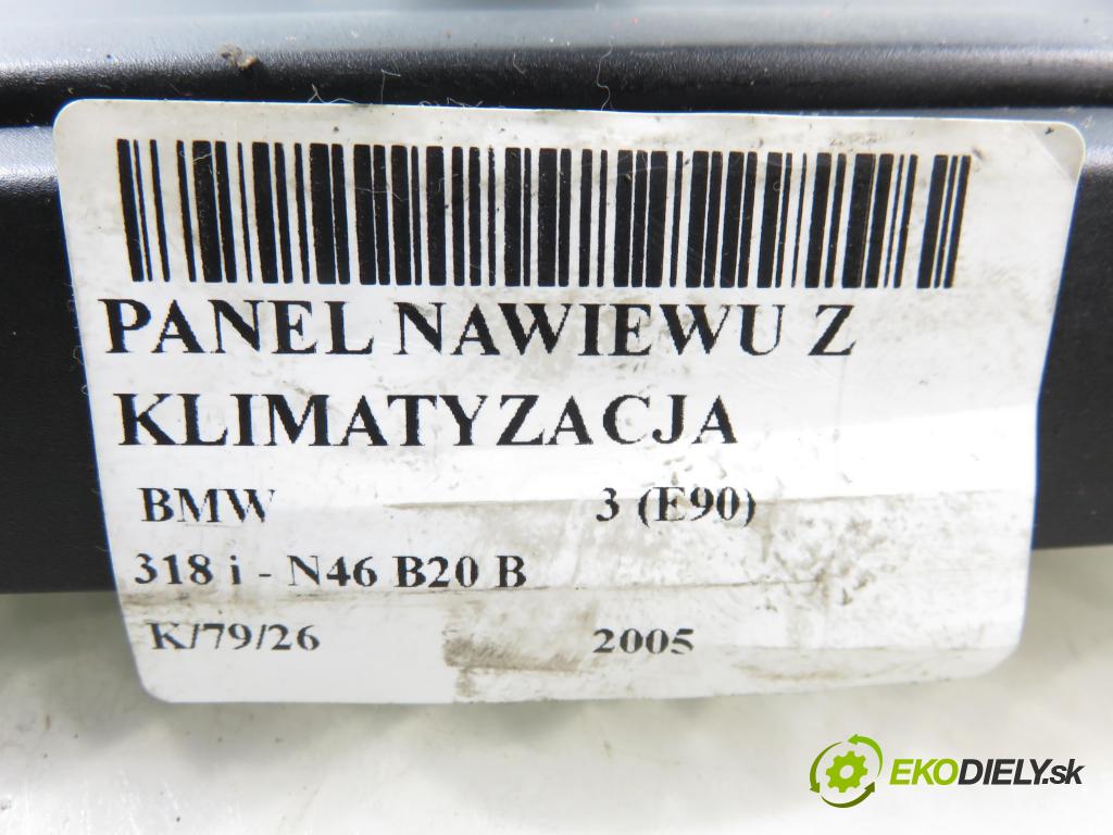 BMW 3 (E90) SEDAN 2005 95,00 318 i 129 - N46 B20 B 1995,00 Panel kúrenia KLIMATIZACE: 6988064