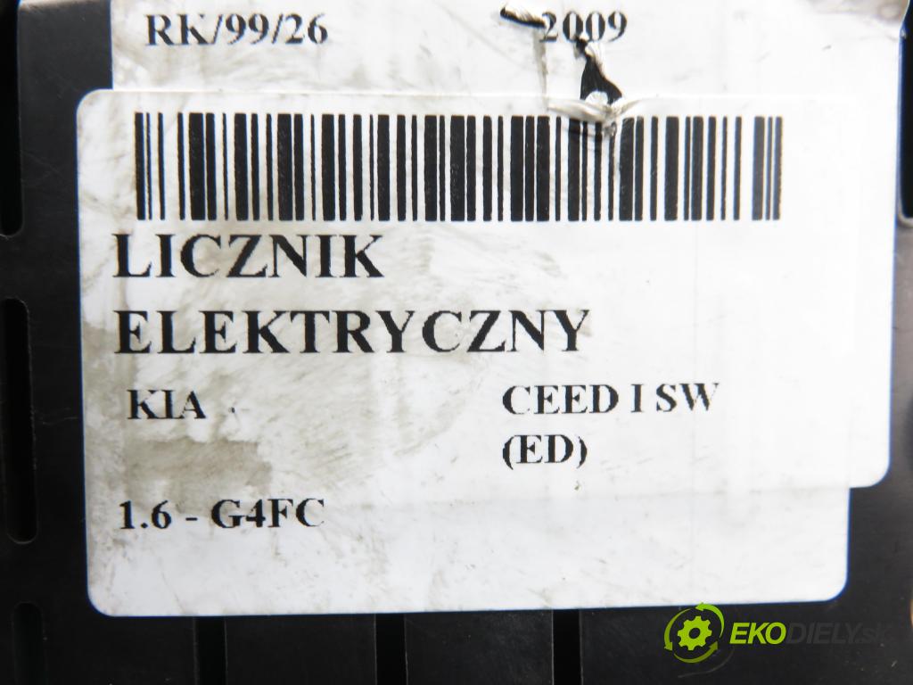 KIA CEE'D SW (ED) KOMBI 2009 90,00 1.6 122 - G4FC 1591,00 Prístrojovka elektrický 940031H011