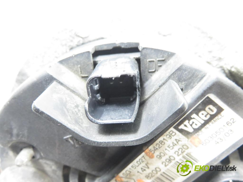 RENAULT SCENIC II (JM0/1_) MINIVAN 2004 88,00 1.9 DCI - F9Q 812 1870,00 Alternátor 8200290220 (Alternátor)