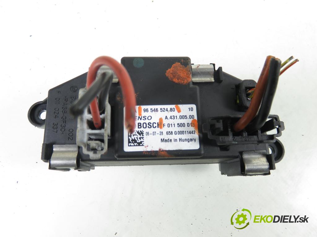 CITROEN C4 Grand Picasso I (UA_) MINIVAN 2006 80,00 1.6 HDi - 9HZ (DV6TED4) 1560,00 rezistor / reostat kúrenia F011500015 ; 9654652480