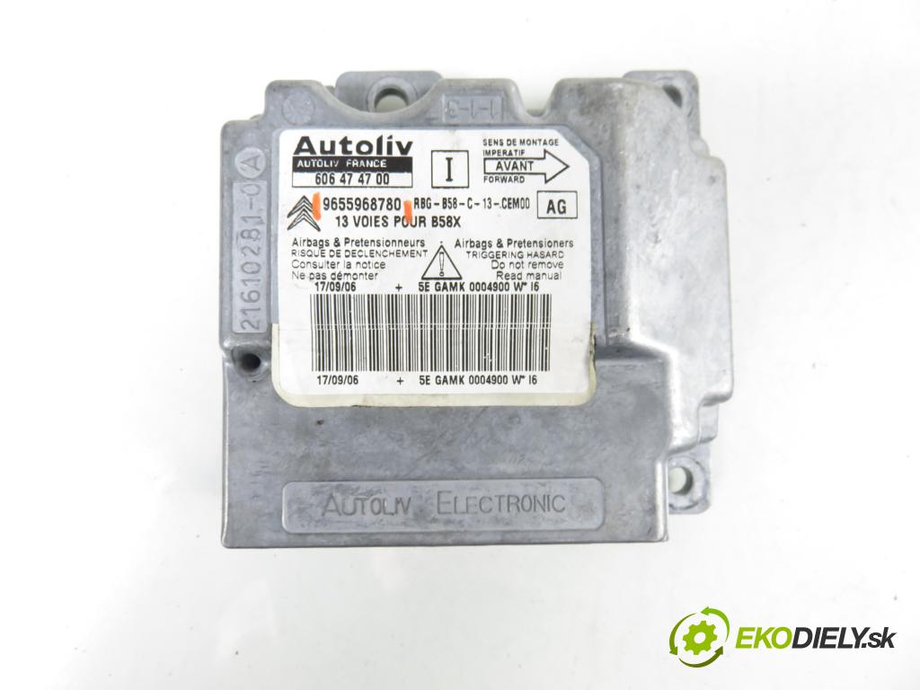 CITROEN C4 Grand Picasso I (UA_) MINIVAN 2006 80,00 1.6 HDi - 9HZ (DV6TED4) 1560,00 MODUL air BAG 9655968780