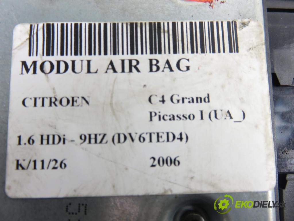 CITROEN C4 Grand Picasso I (UA_) MINIVAN 2006 80,00 1.6 HDi - 9HZ (DV6TED4) 1560,00 MODUL air BAG 9655968780