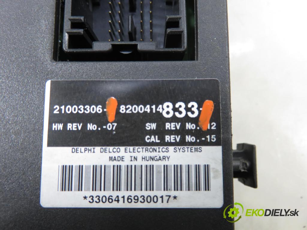 RENAULT ESPACE IV (JK0/1_) MINIVAN 2004 85,00 1.9 dCi 116 - F9Q 820 1870,00 MODUL komfortu 8200414833