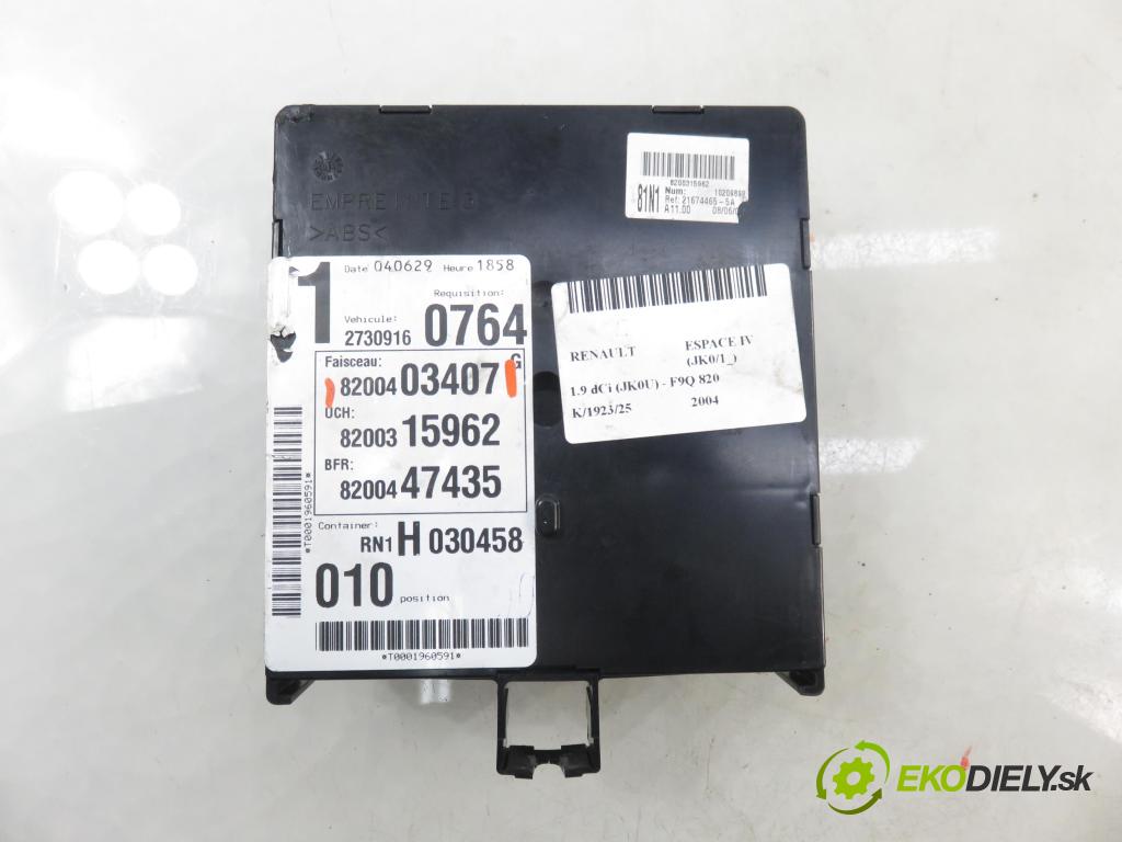 RENAULT ESPACE IV (JK0/1_) MINIVAN 2004 85,00 1.9 dCi 116 - F9Q 820 1870,00 MODUL 8200403407