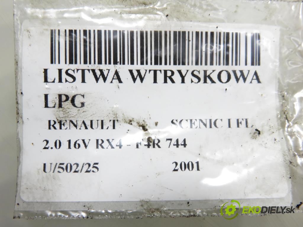 RENAULT SCENIC I (JA0/1_) CROSSOVER 2001 102,00 2.0 16V RX4 139 - F4R 744 1998,00 Lišta vstrekovacia LPG 67R011022 ; GISMI3100
