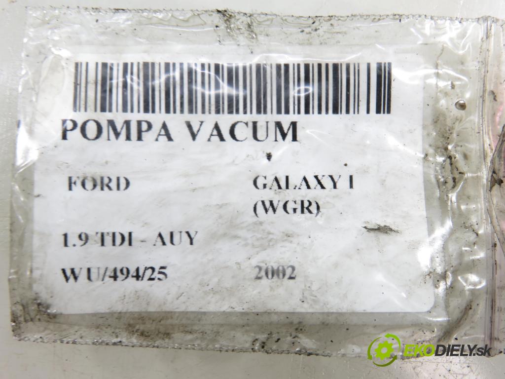 FORD GALAXY (WGR) VAN 2002 85,00 1.9 TDI PD 115 - AUY 1896,00 Pumpa vákuová 038145209E