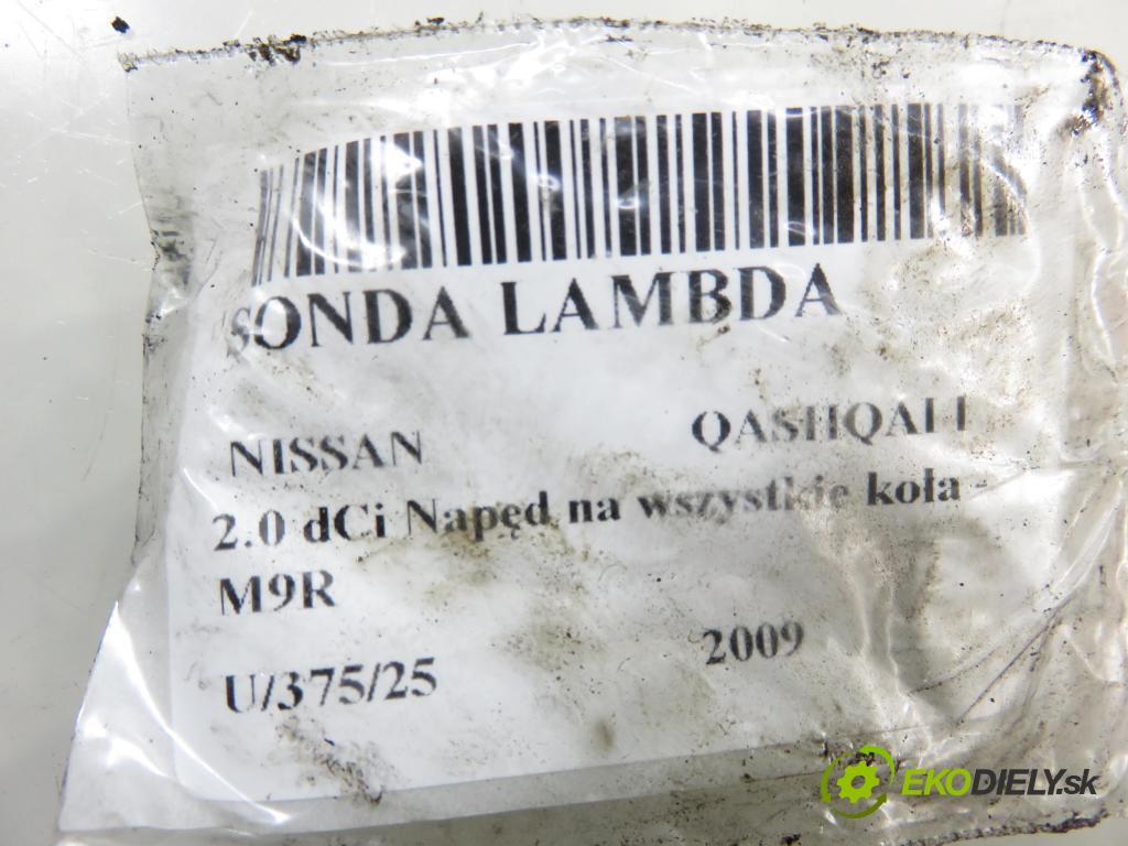 NISSAN QASHQAI / QASHQAI +2 I (J10, JJ10) CROSSOVER 2009 110,00 2.0 dCi Napęd na wszystkie koła - M9R 1995,00 sonda lambda 0281004027 ; 8200351037 ; 8200406337 (Lambda sonda)