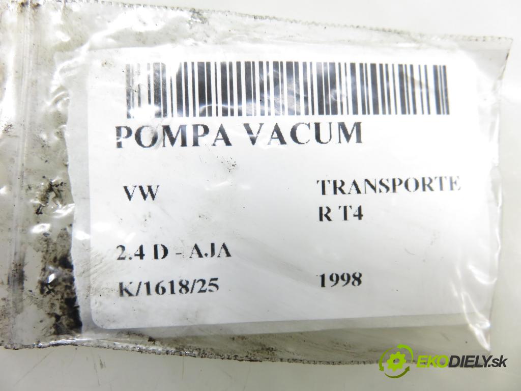 VW TRANSPORTER IV Platforma / podwozie (70E, 70L, 70M, 7DE, 7DL KABINA/PLATFORMA 1998 55,00 2.4 D - AJA 2370,00 Pumpa vákuová 72230019 ; 074145100A