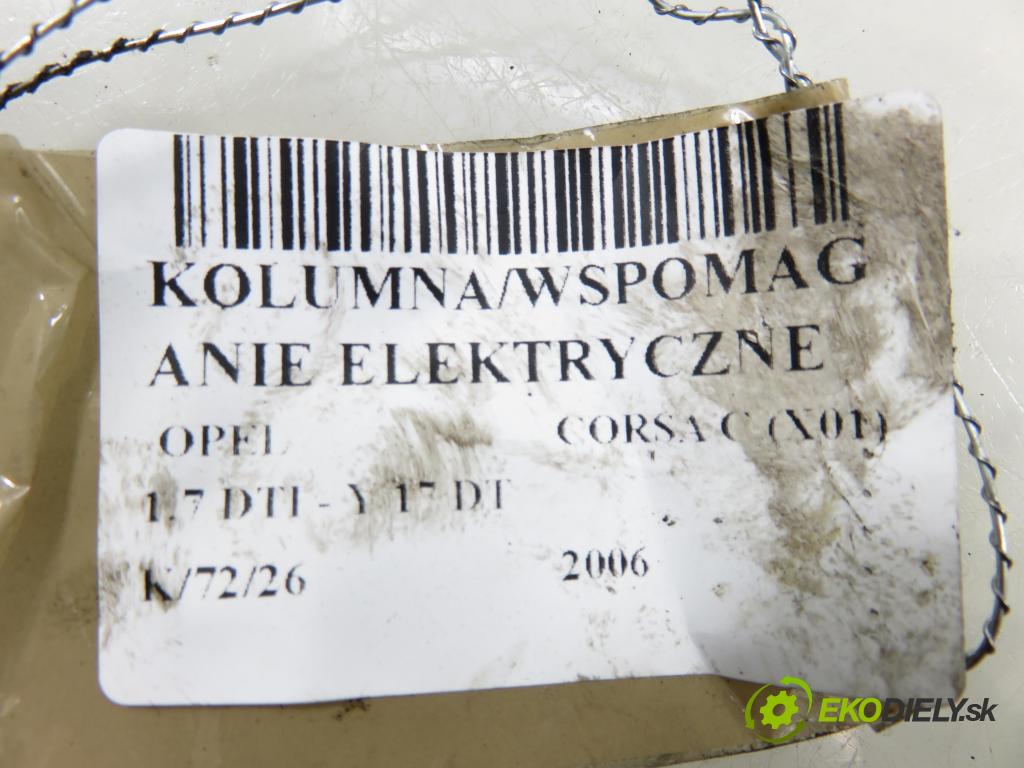 OPEL CORSA C (X01) HB 2006 55,00 1.7 DTI - Y 17 DT 1686,00 serv/podporovanie elektrické 24463940 ; 24463937