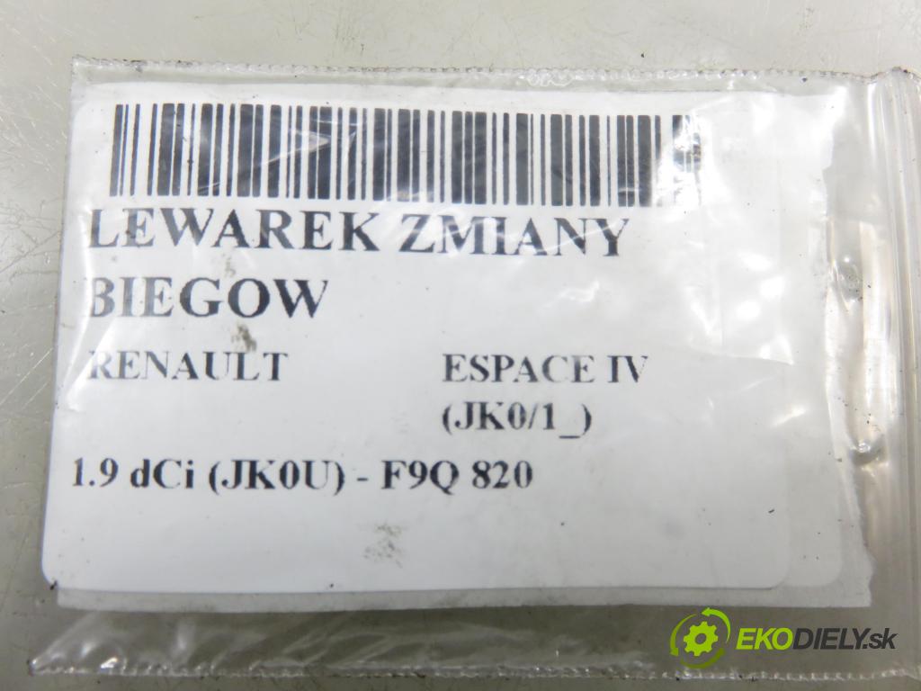 RENAULT ESPACE IV (JK0/1_) MINIVAN 2004 85,00 1.9 dCi 116 - F9Q 820 1870,00 ZVEDÁK: 3832120