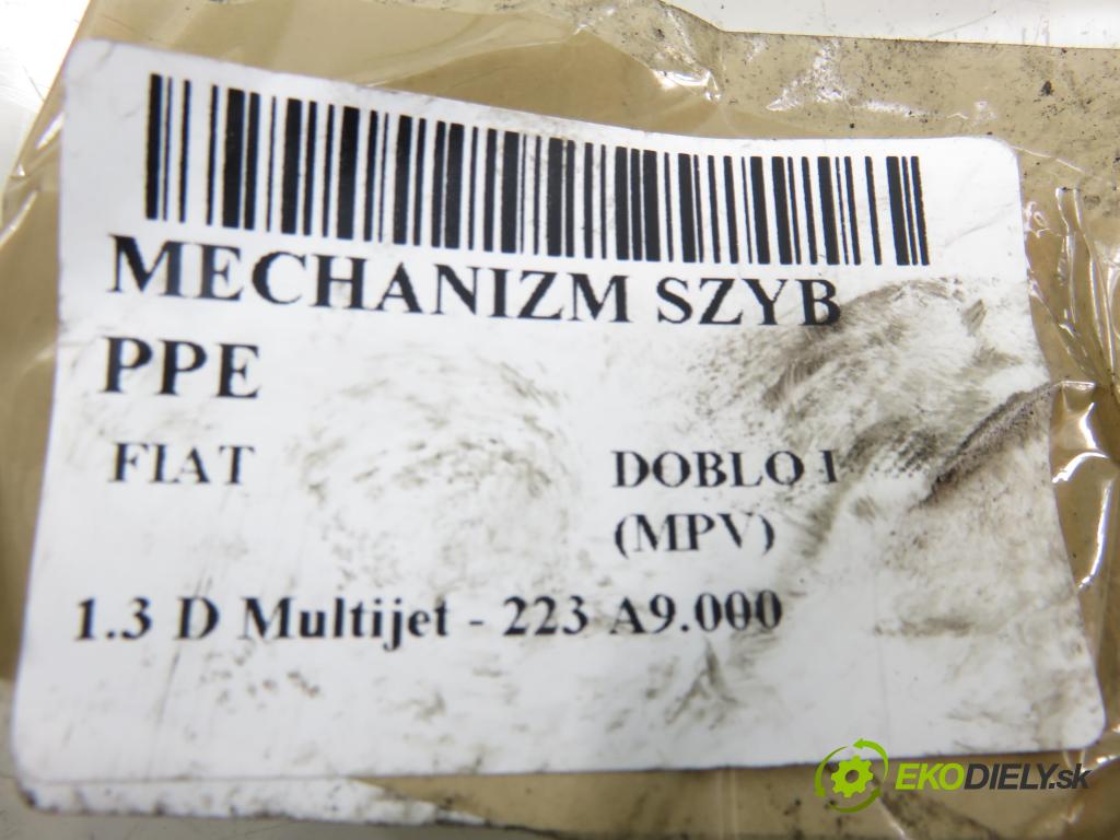 FIAT DOBLO nadwozie wielkoprzestrzenne (MPV) (119_, 223_) KOMBIVAN 2006 62,00 1.3 D Multijet - 223 A9.000 1248,00 Mechanizmus okien 0478000