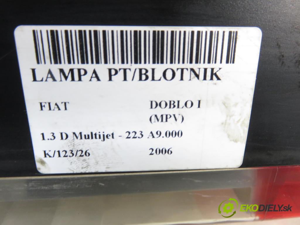 FIAT DOBLO nadwozie wielkoprzestrzenne (MPV) (119_, 223_) KOMBIVAN 2006 62,00 1.3 D Multijet - 223 A9.000 1248,00 Svetlo pravé zadné 51755144