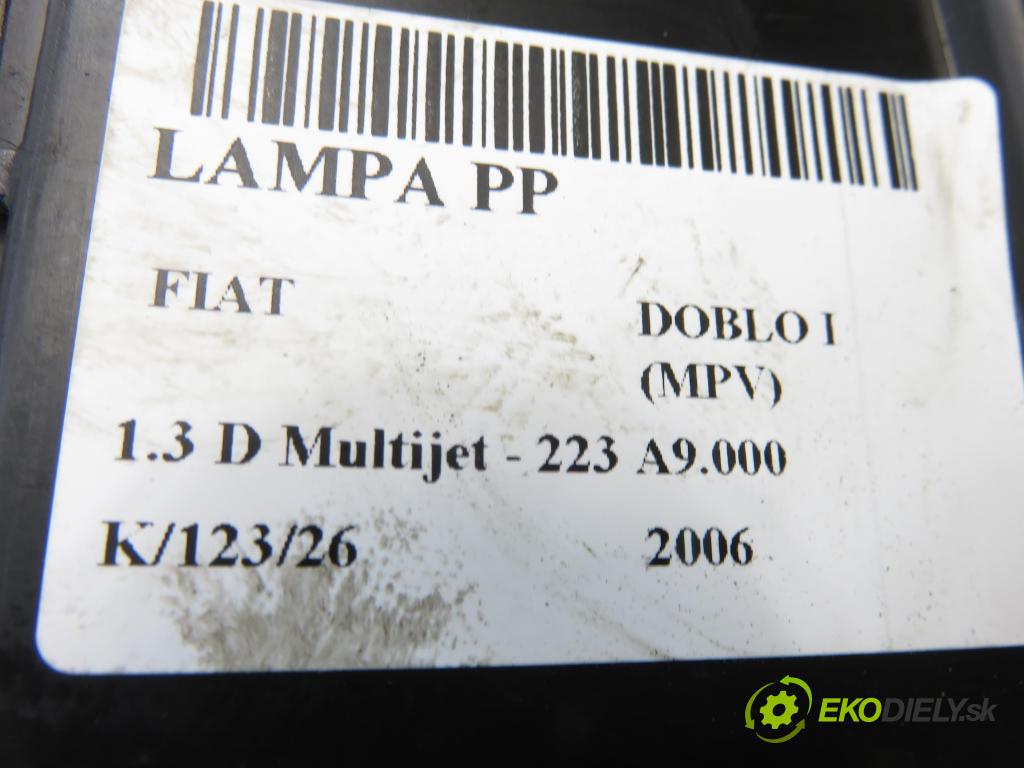 FIAT DOBLO nadwozie wielkoprzestrzenne (MPV) (119_, 223_) KOMBIVAN 2006 62,00 1.3 D Multijet - 223 A9.000 1248,00 Svetlo PP