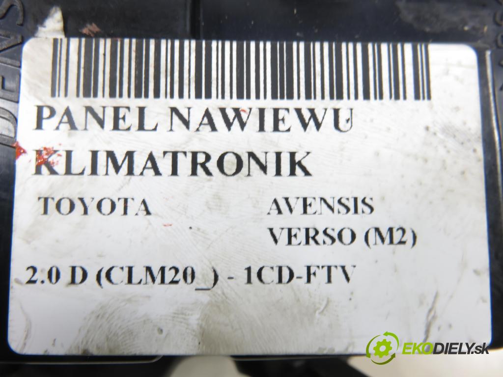 TOYOTA AVENSIS VERSO (_M2_) MINIVAN 2004 85,00 2.0 D (CLM20_) - 1CD-FTV 1995,00 Panel kúrenia KLIMATRONIK 5590044490