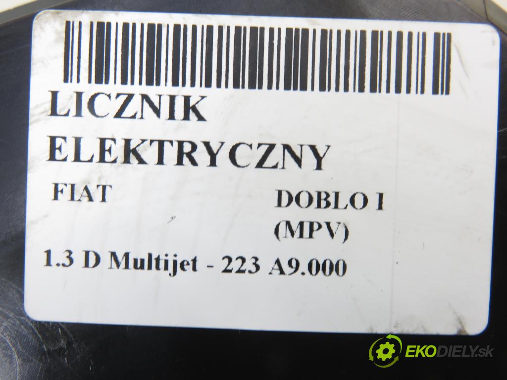 FIAT DOBLO nadwozie wielkoprzestrzenne (MPV) (119_, 223_) KOMBIVAN 2006 62,00 1.3 D Multijet - 223 A9.000 1248,00 Prístrojovka elektrický 51761688