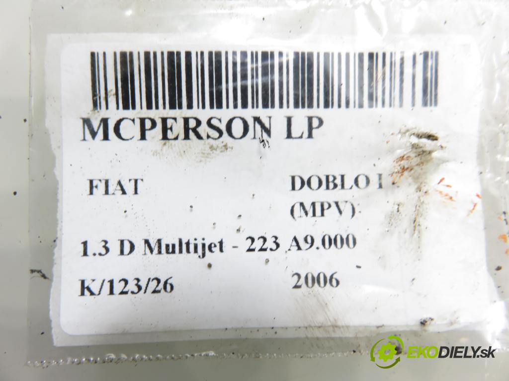 FIAT DOBLO nadwozie wielkoprzestrzenne (MPV) (119_, 223_) KOMBIVAN 2006 62,00 1.3 D Multijet - 223 A9.000 1248,00 MCPERSON LP