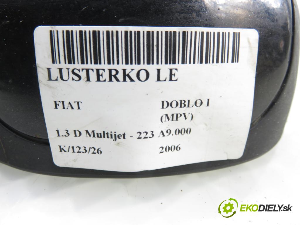FIAT DOBLO nadwozie wielkoprzestrzenne (MPV) (119_, 223_) KOMBIVAN 2006 62,00 1.3 D Multijet - 223 A9.000 1248,00 zpětné zrcátko LE
