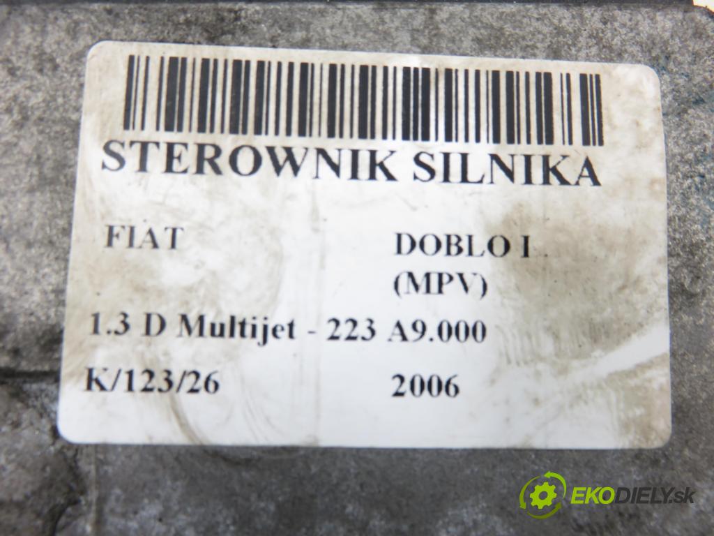 FIAT DOBLO nadwozie wielkoprzestrzenne (MPV) (119_, 223_) KOMBIVAN 2006 62,00 1.3 D Multijet - 223 A9.000 1248,00 Riadiaca jednotka Motor 51786120