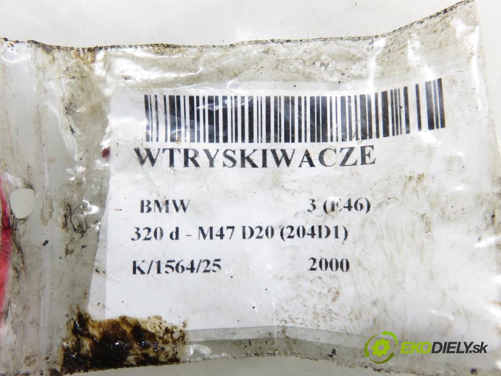 BMW 3 (E46) SEDAN 2000 100,00 320 d 136 - M47 D20 (204D1) 1951,00 Vstrekovacie ventily 0432191527 ; 0432191528 (Vstrekovací ventil)