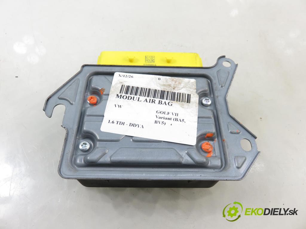 VW GOLF VII Variant (BA5, BV5) KOMBI 2019 850,00 1.6 TDI CR 115 - DGTE 1598,00 MODUL air BAG 5Q0959655CA
