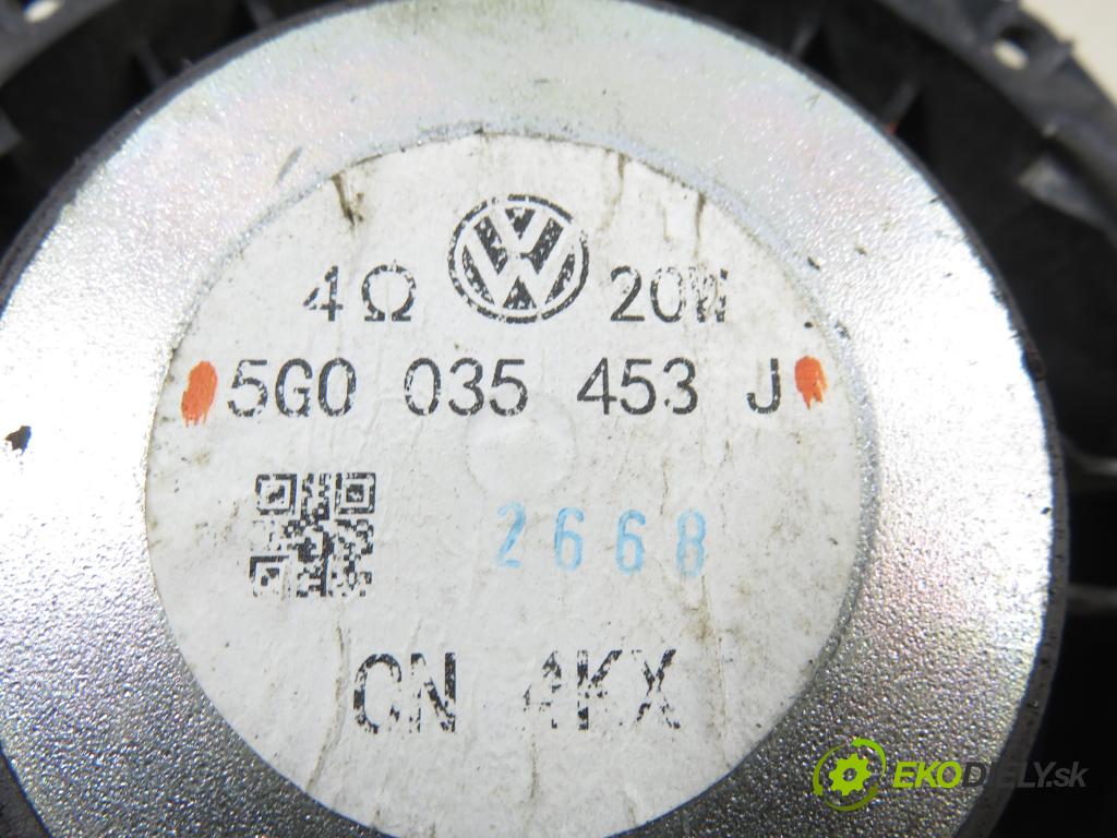 VW GOLF VII Variant (BA5, BV5) KOMBI 2019 850,00 1.6 TDI CR 115 - DGTE 1598,00 reproduktor Dvere 5G0035453J