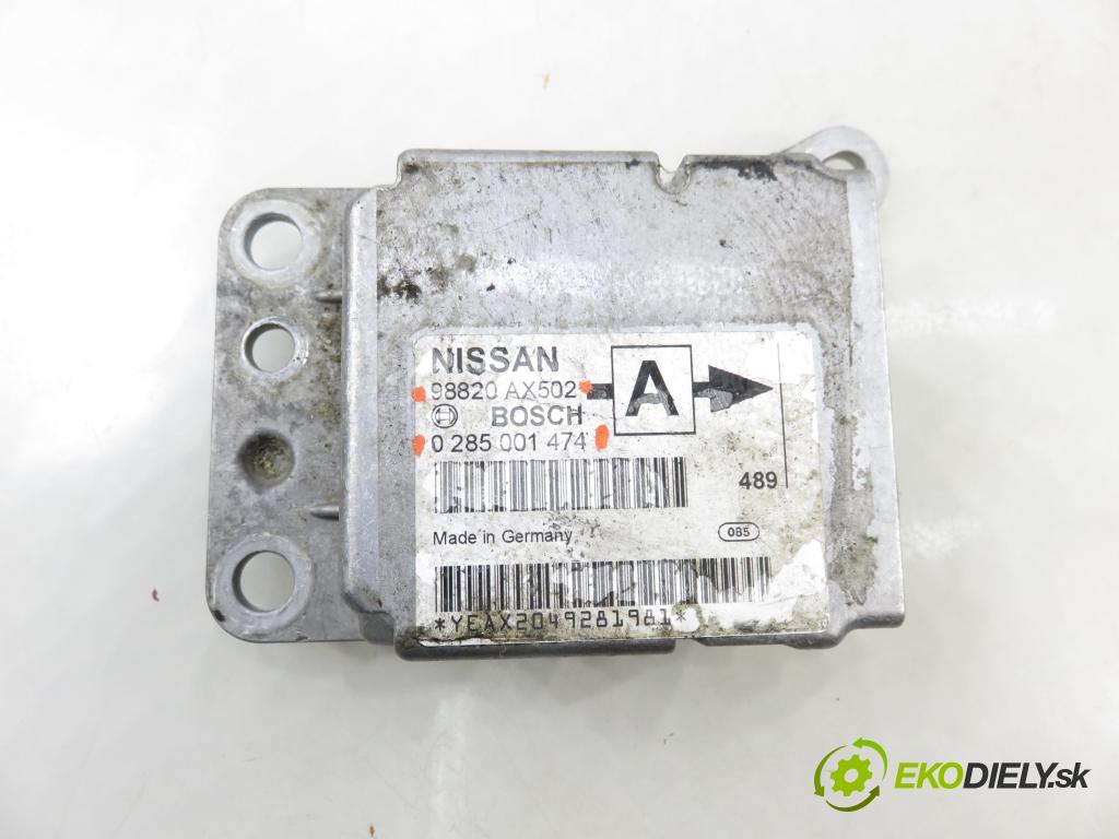 NISSAN MICRA III (K12) HB 2005 48,00 1.5 dCi 65 1461,00 MODUL air BAG 0285001474 ; 98820AX502