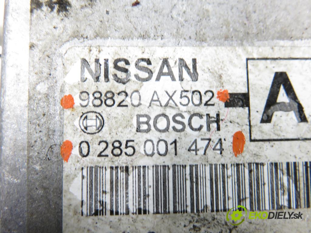 NISSAN MICRA III (K12) HB 2005 48,00 1.5 dCi 65 1461,00 MODUL air BAG 0285001474 ; 98820AX502
