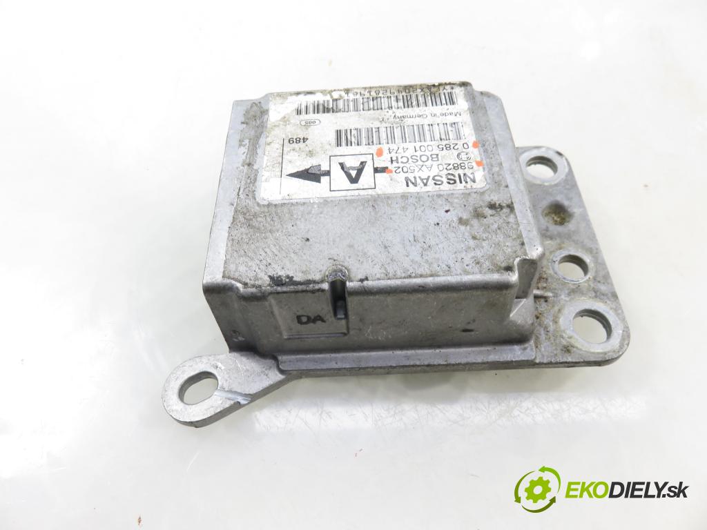 NISSAN MICRA III (K12) HB 2005 48,00 1.5 dCi 65 1461,00 MODUL air BAG 0285001474 ; 98820AX502