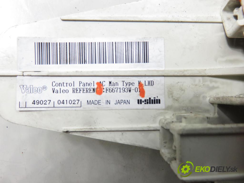 NISSAN MICRA III (K12) HB 2005 48,00 1.5 dCi 65 1461,00 Panel kúrenia KLIMATIZACE: F667193V01