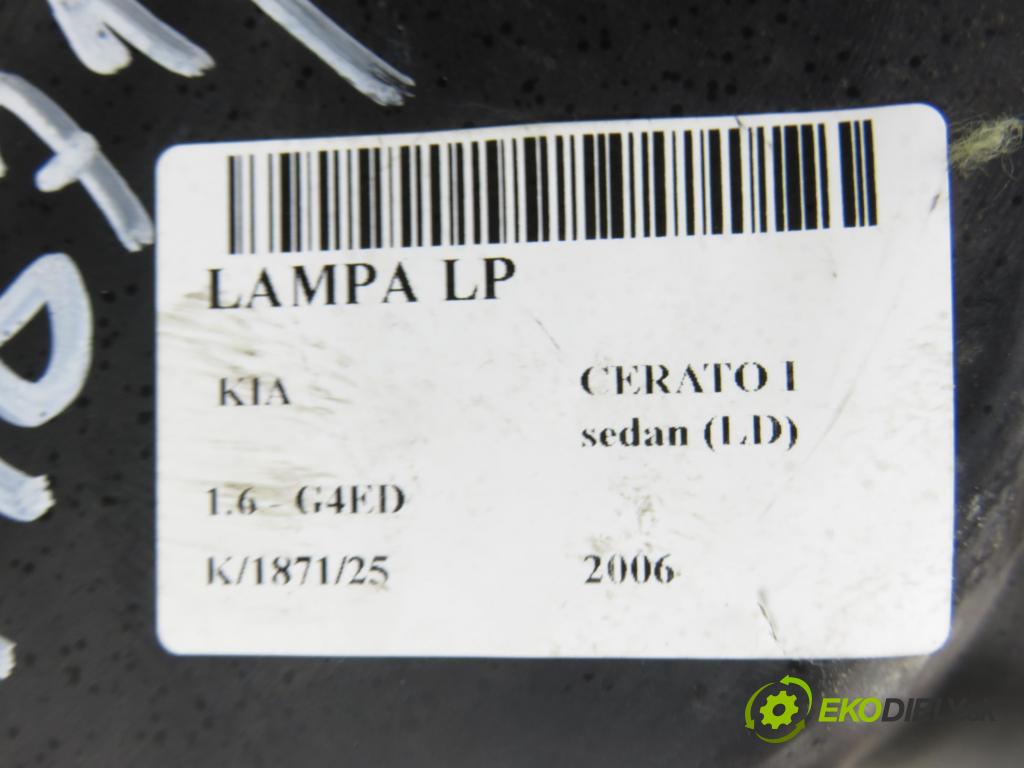 KIA CERATO I sedan (LD) SEDAN 2006 0,00 1.6 - G4ED 1599,00 Svetlo LP