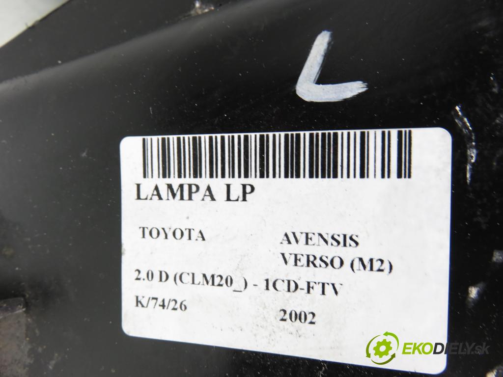 TOYOTA AVENSIS VERSO (_M2_) MINIVAN 2002 85,00 2.0 D (CLM20_) - 1CD-FTV 1995,00 Svetlo LP